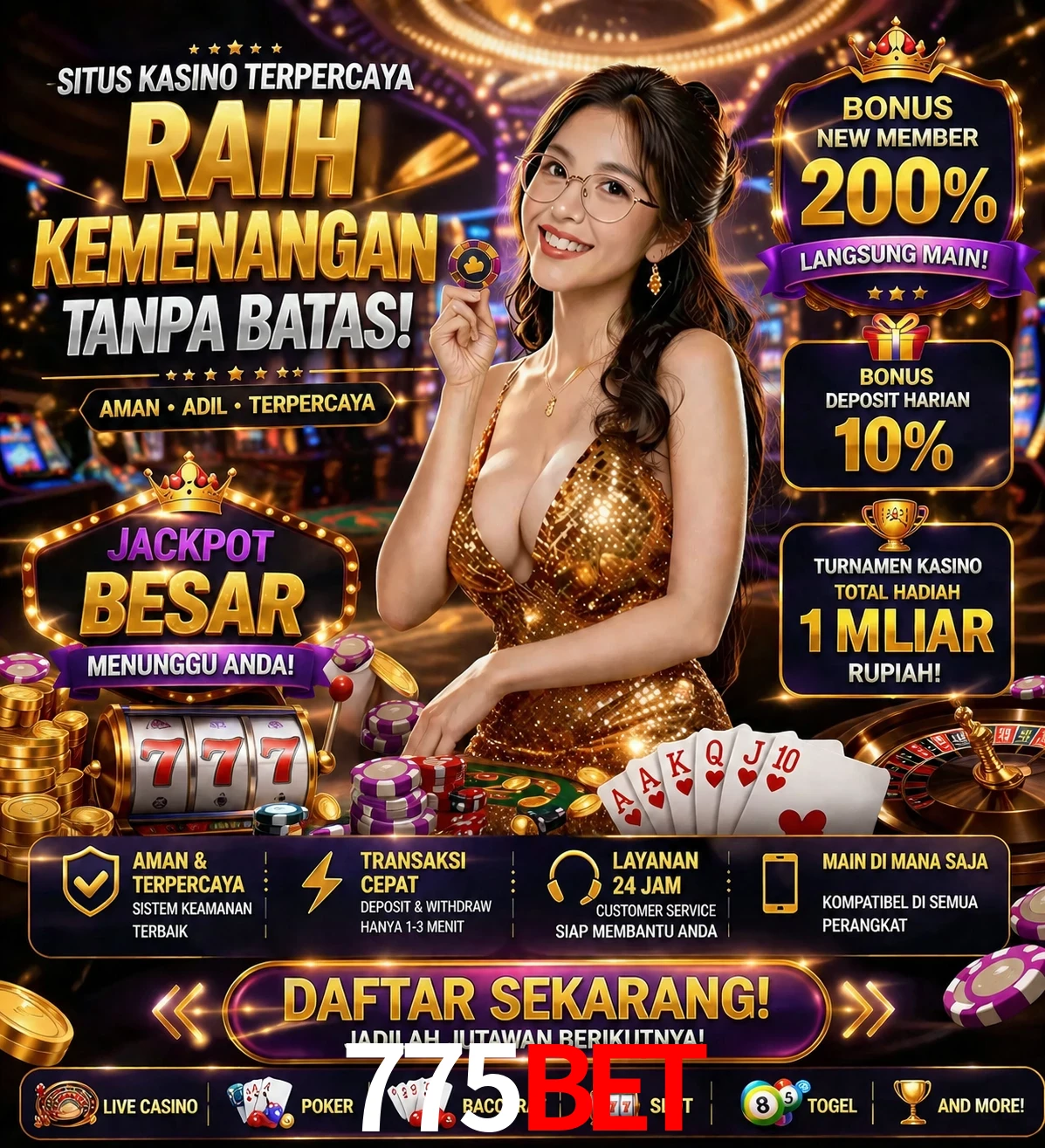 Roleta e blackjack 775bet